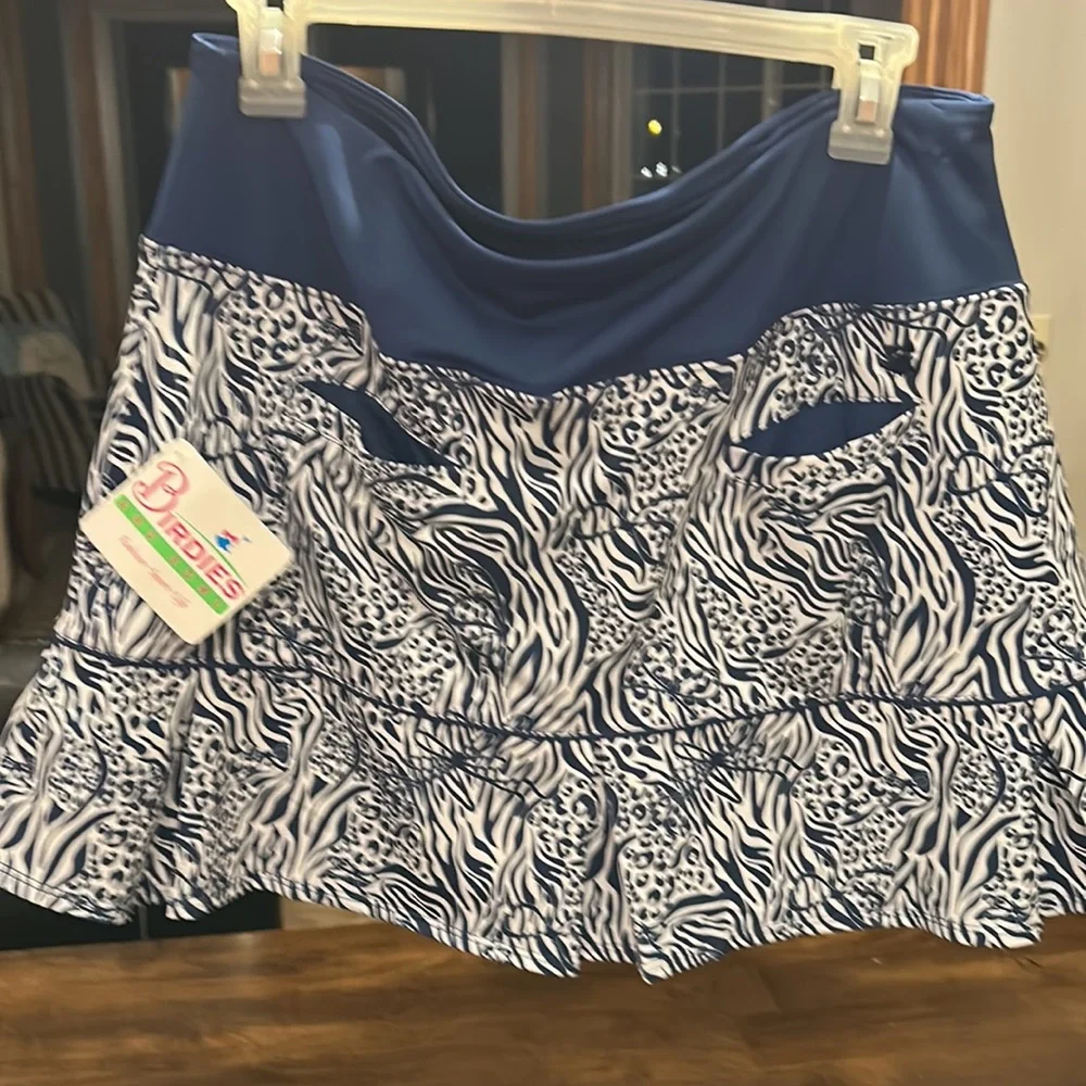 Birdies Size XL golf skort. Blue/white - Picture 5 of 5
